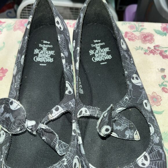 Torrid Disney Nightmare Before Christmas Jack Bats Flats Slip On Womens 10.6 - Picture 7 of 11